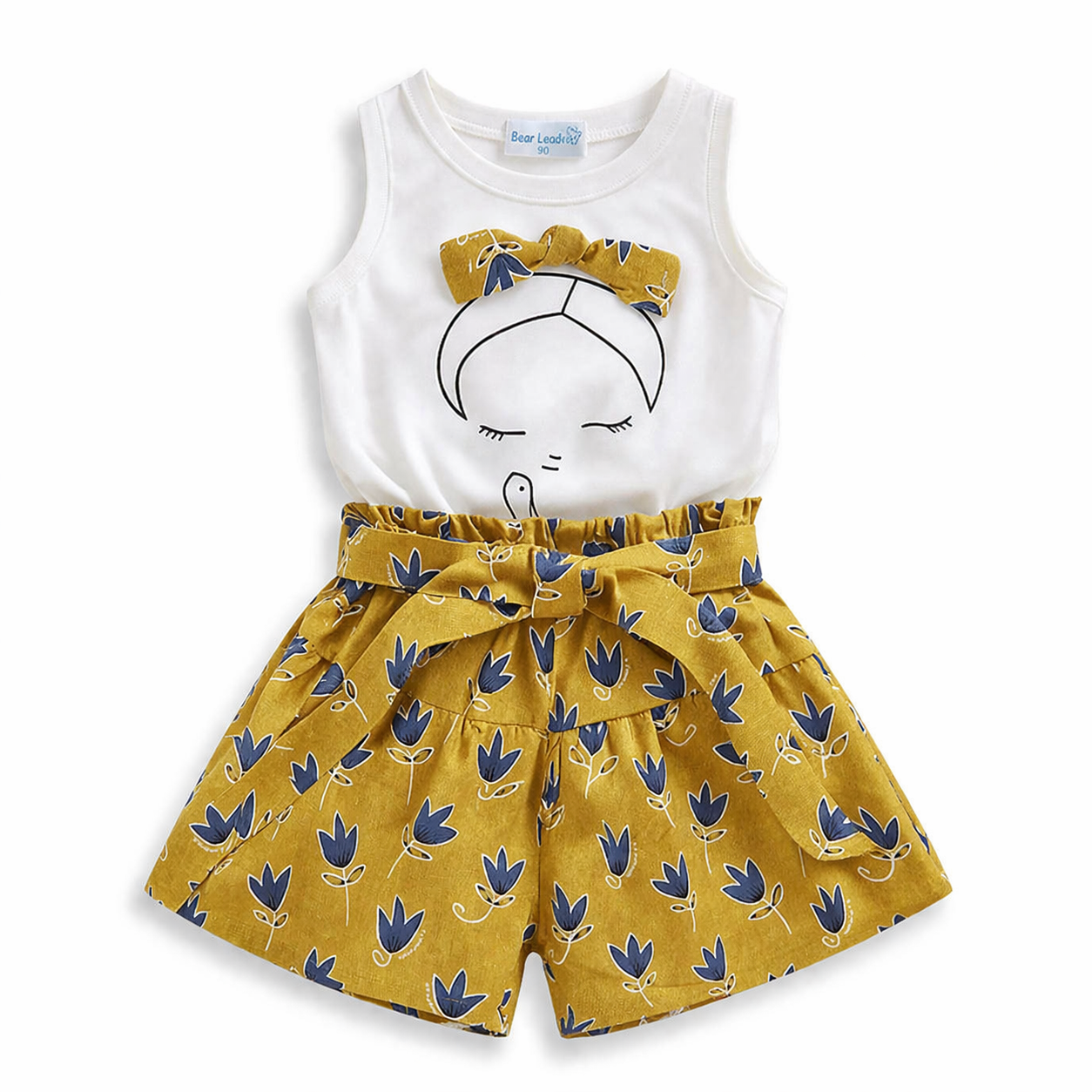 Robe Fille Été Légère & Colorée — 10 Coloris, Tailles 3T à 7 (2-7 ans) | Oh my Kidoodle Yellow B