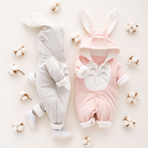 Barboteuse Bébé 100% Coton Mixte — Douceur & Confort