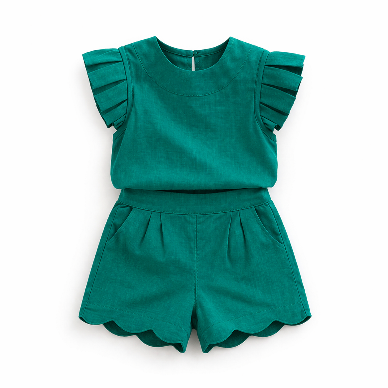 Robe Fille Été Légère & Colorée — 10 Coloris, Tailles 3T à 7 (2-7 ans) | Oh my Kidoodle Green