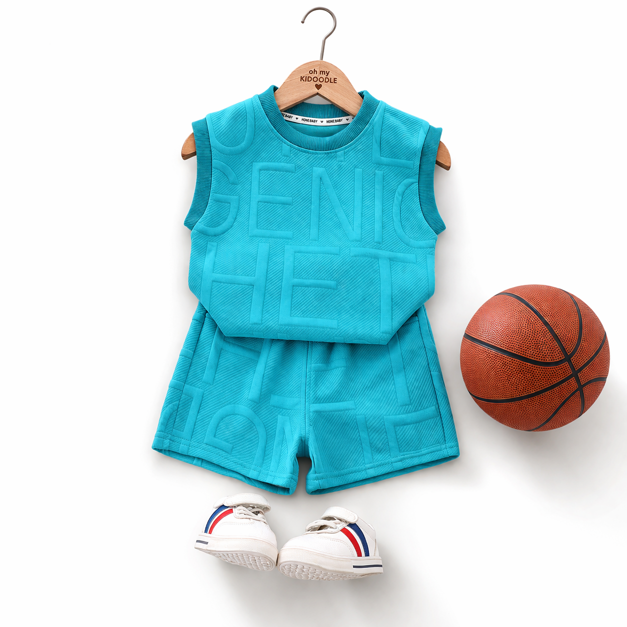 Ensemble 2 pièces Enfant Débardeur & Short Motif Lettres