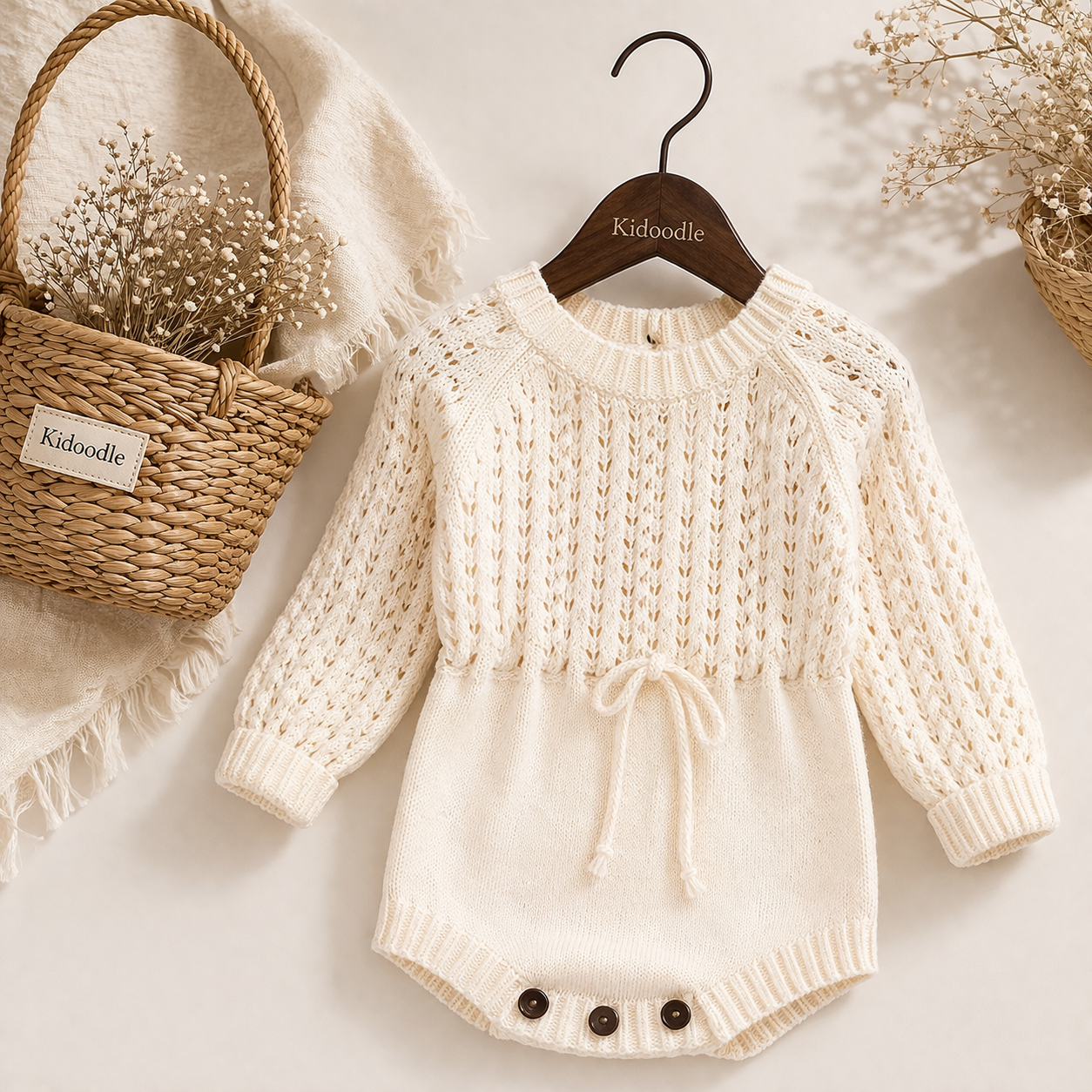 Robe Bébé Fille Maille Douce Manches Longues | Oh my Kidoodle